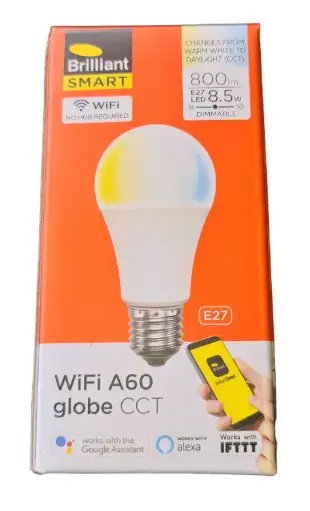 Smart WiFi LED CCT Light Bulb Screw
